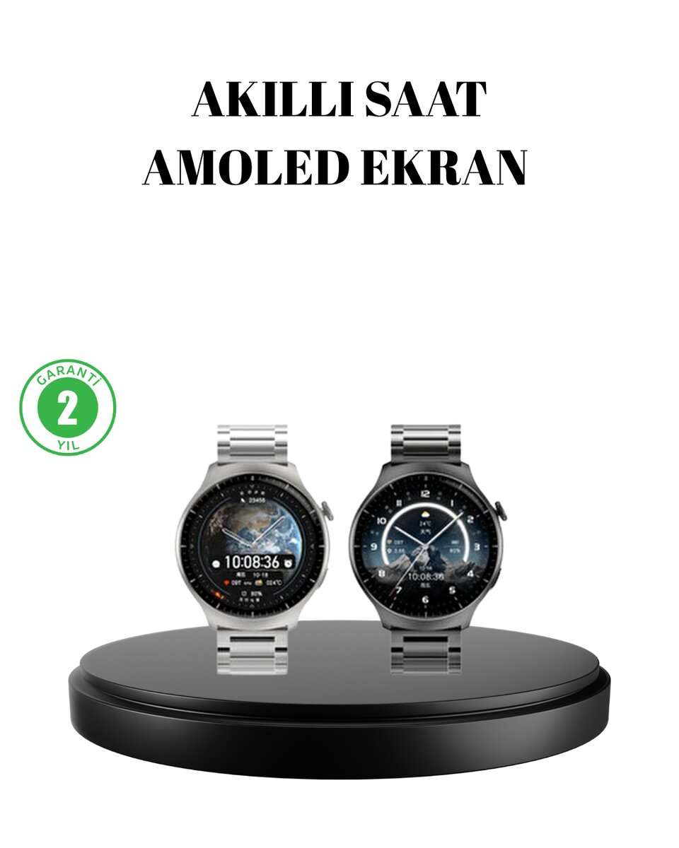 Kablosuz Şarjlı Bluetooth Görüşmeli Akıllı Saat – Android & iOS Uyumlu 1 Kablosuz Şarjlı Bluetooth Görüşmeli Akıllı Saat – Android & iOS Uyumlu