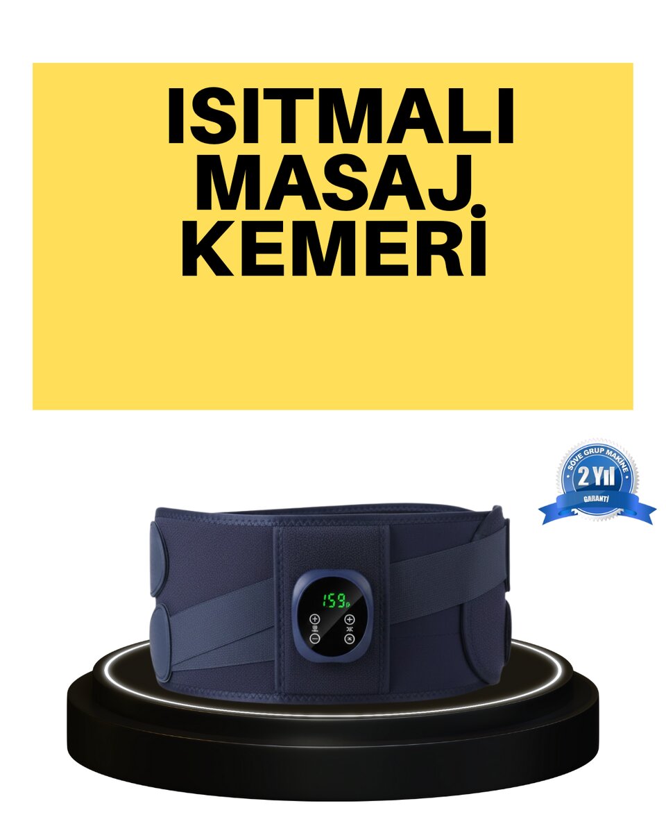Isıtmalı Masajlı Bel Destek Kemeri Ev Tipi Kullanım 1 Isıtmalı Masajlı Bel Destek Kemeri Ev Tipi Kullanım