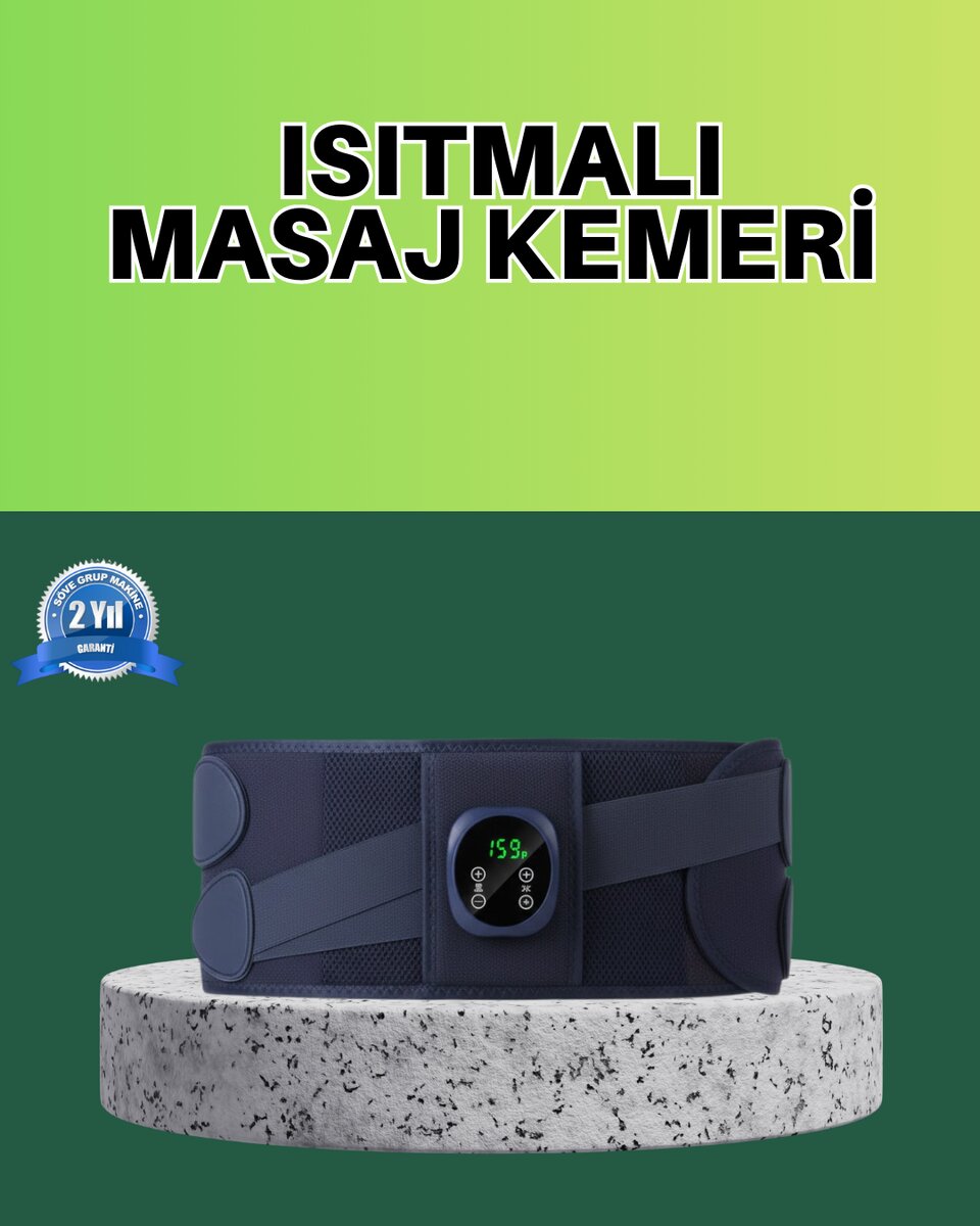 Titreşim ve Isı Özellikli Masaj Kemeri Ayarlanabilir 1 Titreşim ve Isı Özellikli Masaj Kemeri Ayarlanabilir