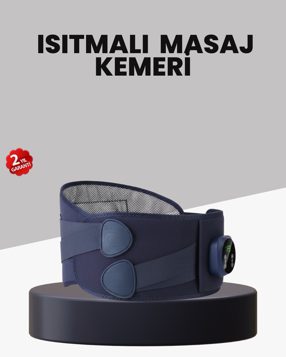 Titreşimli Masajlı Bel Kemeri Isıtmalı Destekli 1 Titreşimli Masajlı Bel Kemeri Isıtmalı Destekli