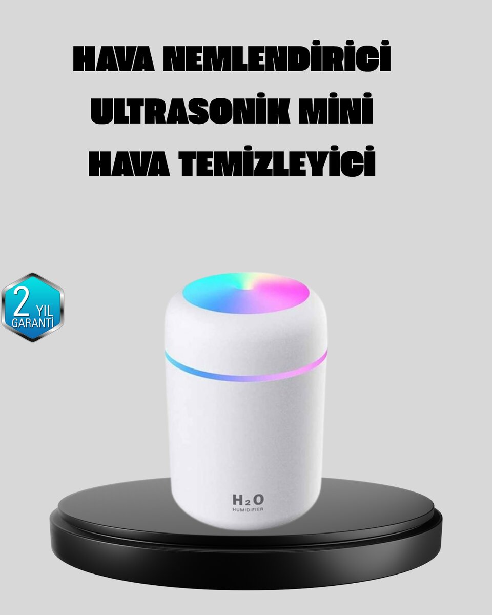 Taşınabilir USB Mini Nemlendirici – LED Aydınlatmalı Çift Püskürtme Modu 1 Taşınabilir USB Mini Nemlendirici – LED Aydınlatmalı Çift Püskürtme Modu