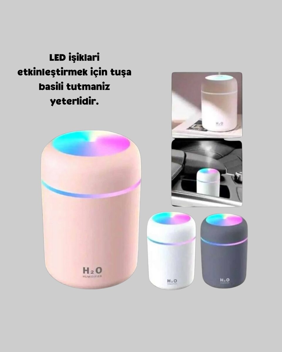 USB Bağlantılı LED Işıklı Hava Nemlendirici – Sessiz ve Kullanıcı Dostu Tasarım 4 USB Bağlantılı LED Işıklı Hava Nemlendirici – Sessiz ve Kullanıcı Dostu Tasarım - Görsel 4