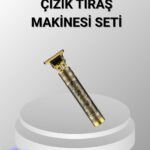 Şarjlı T Bıçaklı Saç ve Sakal Tıraş Makinesi – 3 Başlıklı Güçlü Motorlu 2 Saat Kullanım