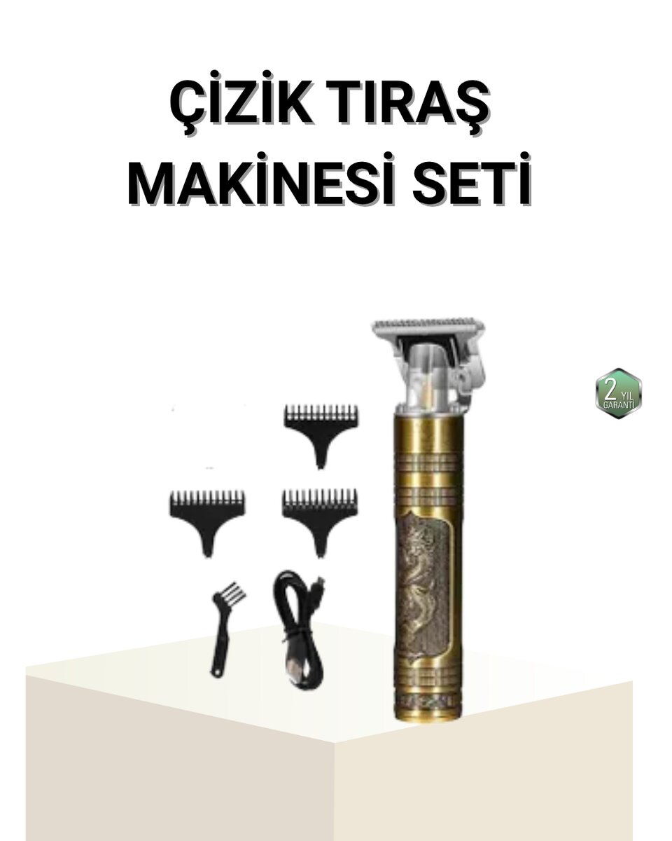 T Bıçaklı Profesyonel Çizik Tıraş Makinesi Seti – 120 Dakika Kullanım Şarjlı & Kablolu 1 T Bıçaklı Profesyonel Çizik Tıraş Makinesi Seti – 120 Dakika Kullanım Şarjlı & Kablolu