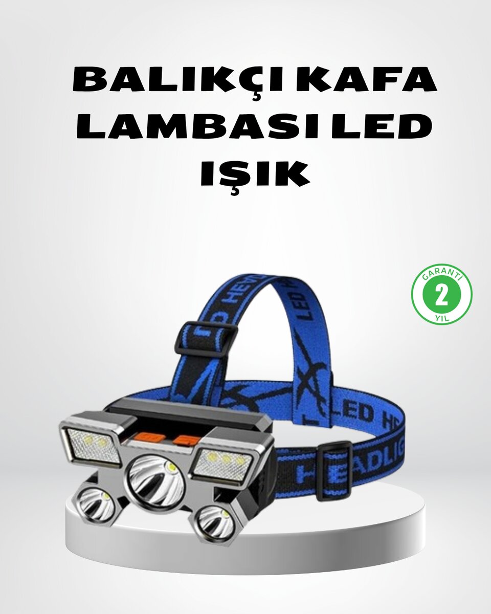Şarj Edilebilir LED Kafa Feneri – 4 Işık Modu IPX5 Su Geçirmez Hareket Sensörlü 2 Şarj Edilebilir LED Kafa Feneri – 4 Işık Modu IPX5 Su Geçirmez Hareket Sensörlü - Görsel 2