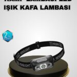 IPX5 Su Geçirmez Şarjlı LED Kafa Feneri | Hareket Sensörlü, Ayarlanabilir 60° Far