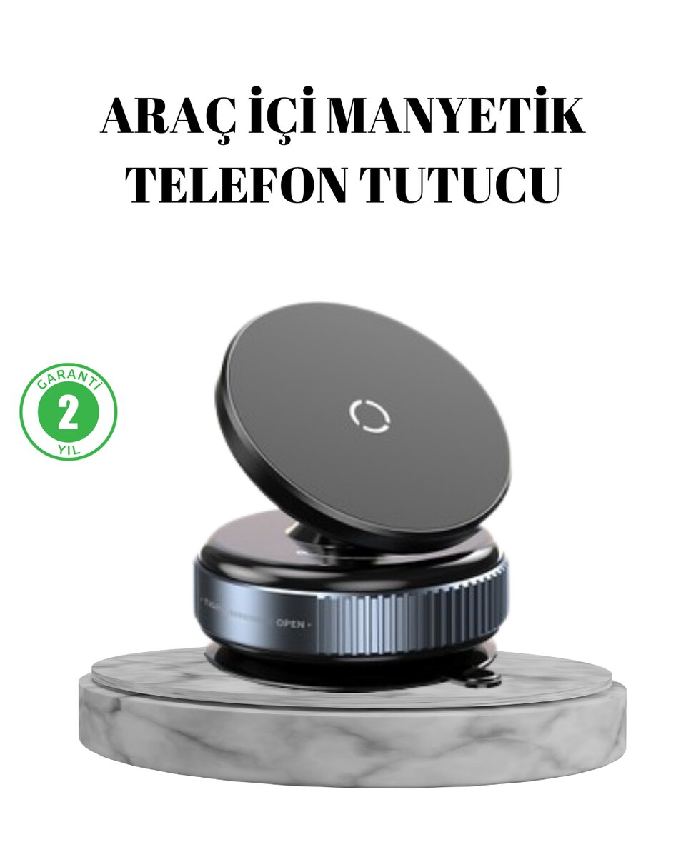 Vakumlu Vantuzlu Mıknatıslı Telefon Tutucu 360 Derece Döner 1 Vakumlu Vantuzlu Mıknatıslı Telefon Tutucu 360 Derece Döner