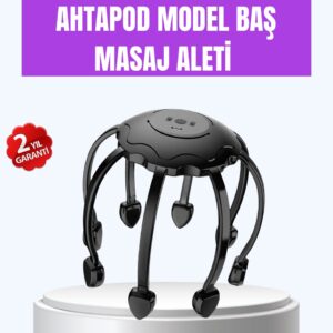 Titreşimli Saç Derisi Masaj Aleti 8 Kollu Derin Rahatlama ve Stres Azaltma