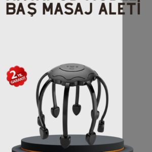 Çok Noktalı Elektrikli Kafa Masaj Cihazı 3 Modlu Rahatlatıcı Masaj
