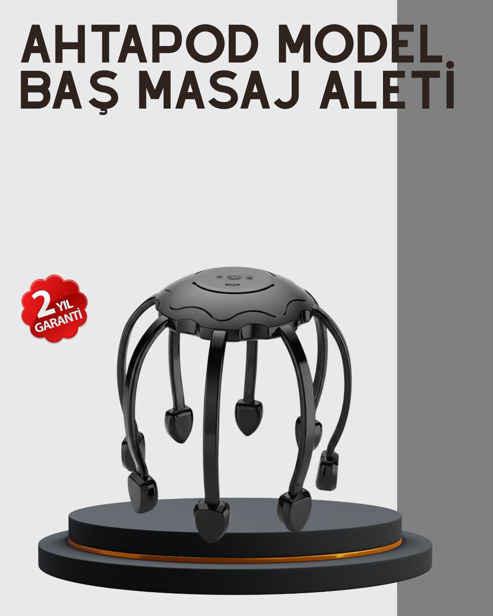 Çok Noktalı Elektrikli Kafa Masaj Cihazı 3 Modlu Rahatlatıcı Masaj 1 Çok Noktalı Elektrikli Kafa Masaj Cihazı 3 Modlu Rahatlatıcı Masaj