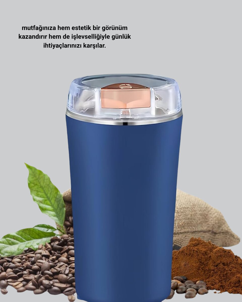 Otomatik Paslanmaz Çelik Kahve ve Baharat Öğütücü 3 Otomatik Paslanmaz Çelik Kahve ve Baharat Öğütücü - Görsel 3