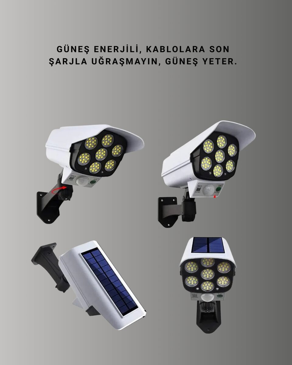 3 Modlu Güneş Paneli Aydınlatmalı Dış Mekan Güvenlik Işığı – IP65 Su Geçirmez PIR Sensörlü 3 3 Modlu Güneş Paneli Aydınlatmalı Dış Mekan Güvenlik Işığı – IP65 Su Geçirmez PIR Sensörlü - Görsel 3