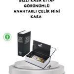 Gizli Kitap Kasa – Metal Gövdeli, Anahtarlı