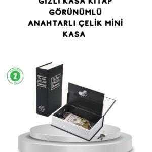 Gizli Kitap Kasa – Metal Gövdeli Anahtarlı