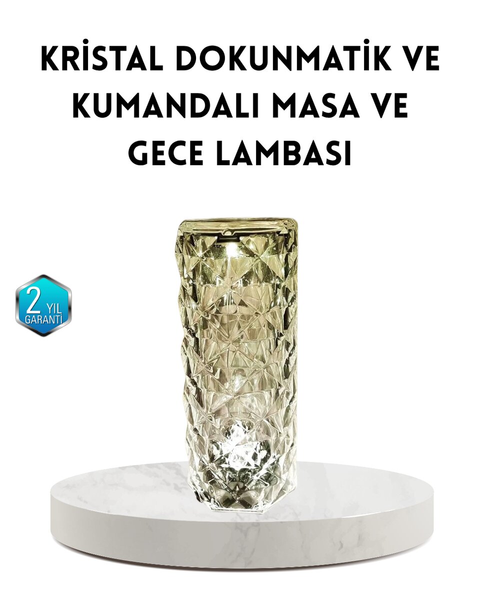 Kristal RGB LED Masa Lambası – Renkli Kumandalı Işık Dekoratif ve Enerji Tasarruflu 1 Kristal RGB LED Masa Lambası – Renkli Kumandalı Işık Dekoratif ve Enerji Tasarruflu