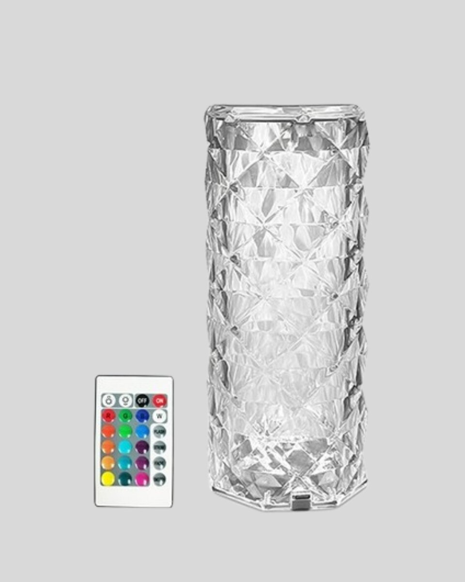 Kristal RGB LED Masa Lambası – Renkli Kumandalı Işık Dekoratif ve Enerji Tasarruflu 2 Kristal RGB LED Masa Lambası – Renkli Kumandalı Işık Dekoratif ve Enerji Tasarruflu - Görsel 2