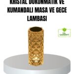 Kristal RGB LED’li Kumandalı Masa ve Gece Lambası – Renkli Işık Modlarıyla Şık Dekoratif Aydınlatma