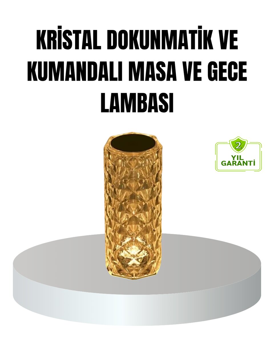 Kristal RGB LED’li Kumandalı Masa ve Gece Lambası – Renkli Işık Modlarıyla Şık Dekoratif Aydınlatma 1 Kristal RGB LED’li Kumandalı Masa ve Gece Lambası – Renkli Işık Modlarıyla Şık Dekoratif Aydınlatma