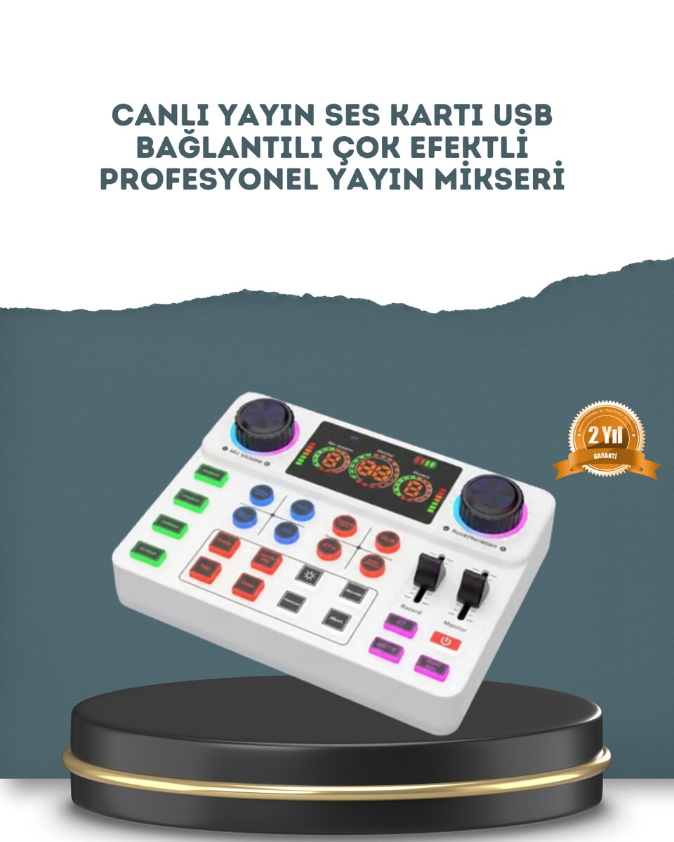 Gürültü Engelleme Özellikli Canlı Yayın Ses Kartı 1 Gürültü Engelleme Özellikli Canlı Yayın Ses Kartı