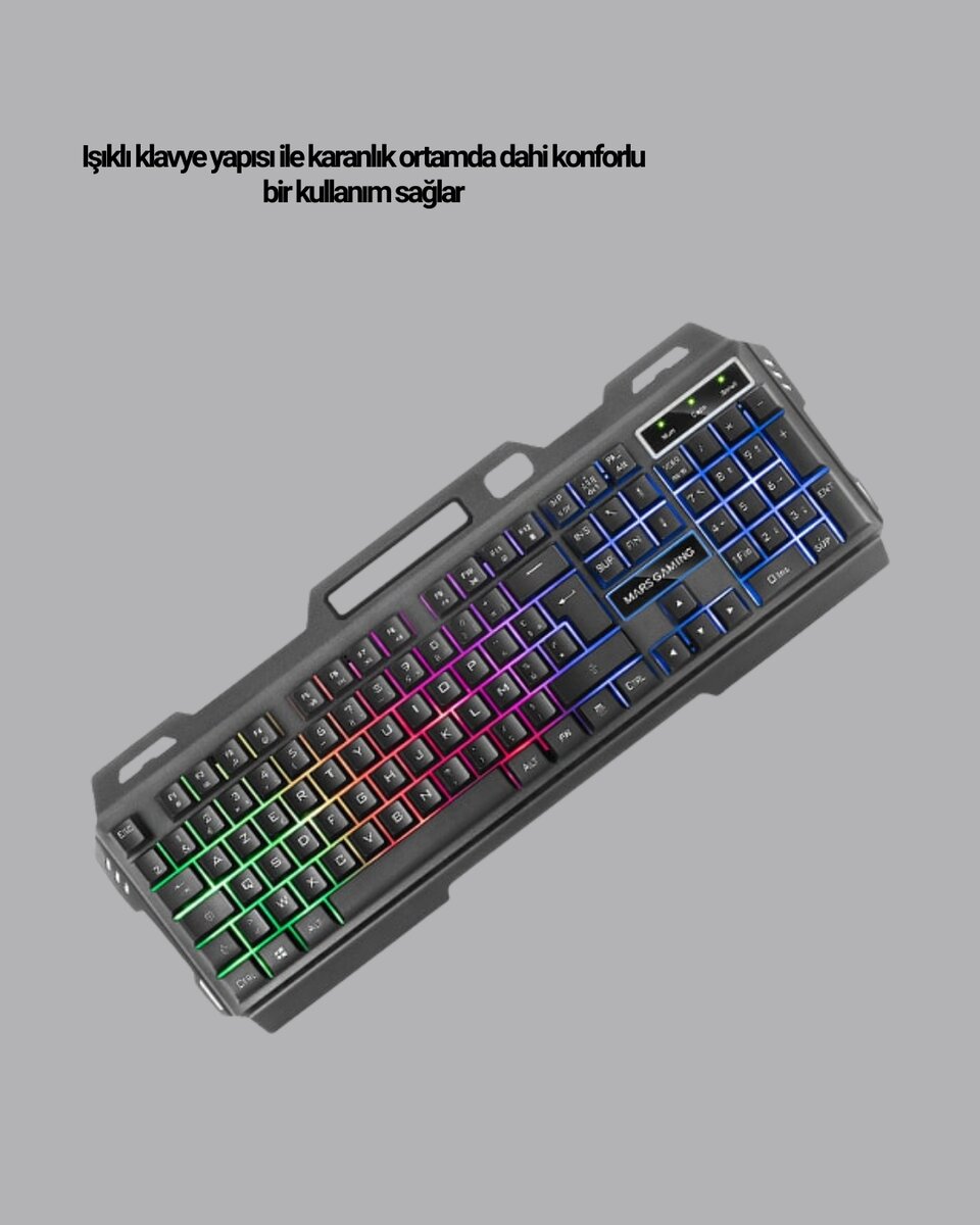 Gaming Set Işıklı Klavye Mouse + Bluetooth 5.2 Kulaklık Oyuncu Paketi 3 Gaming Set Işıklı Klavye Mouse + Bluetooth 5.2 Kulaklık Oyuncu Paketi - Görsel 3