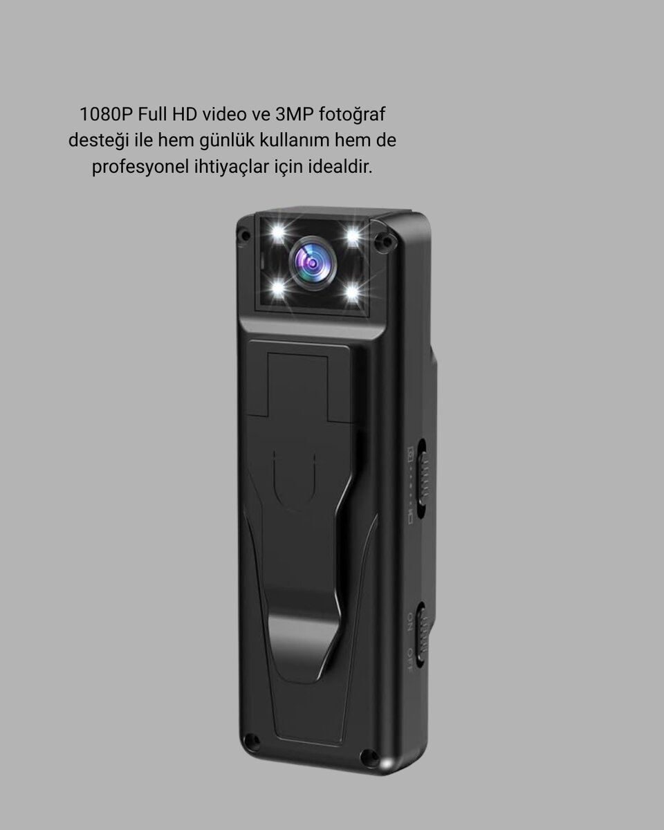 Mini Güvenlik Kamerası 1080P 3MP Fotoğraf 180° Ayarlanabilir Lens USB Şarjlı 2 Mini Güvenlik Kamerası 1080P 3MP Fotoğraf 180° Ayarlanabilir Lens USB Şarjlı - Görsel 2