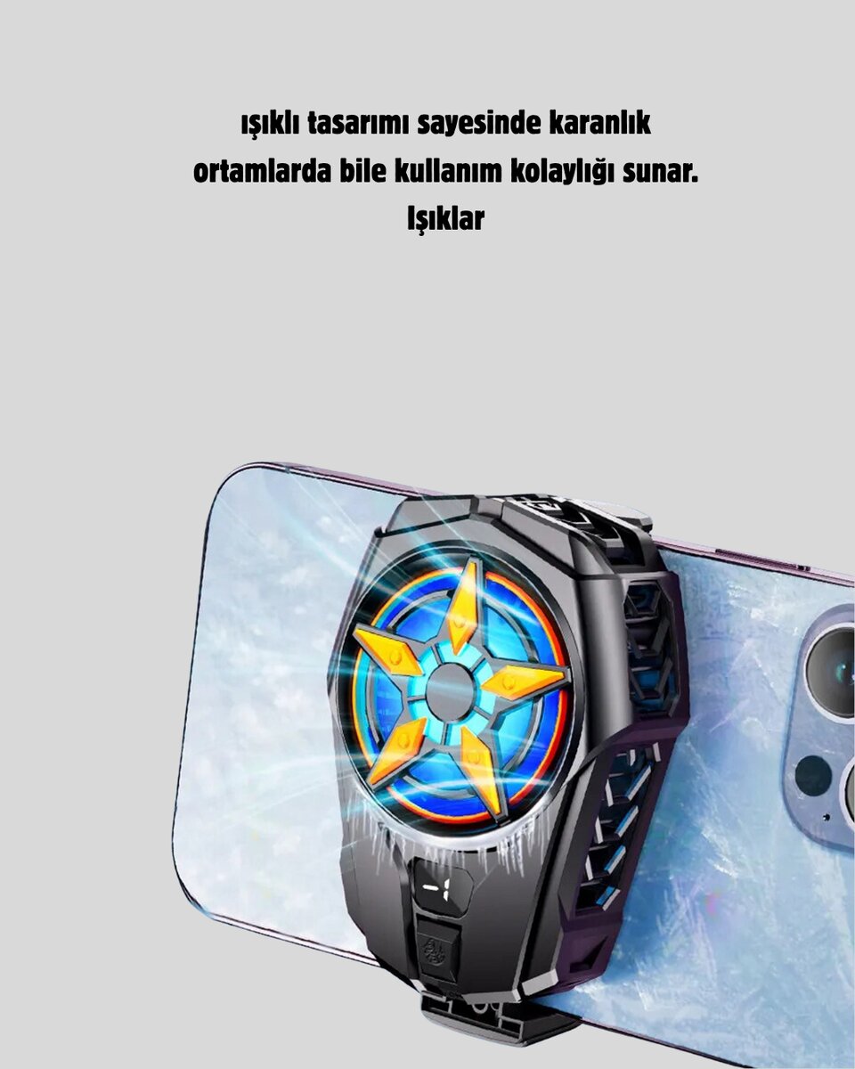Şarj Edilebilir Telefon Soğutucu Fan – Taşınabilir, Sessiz ve Güçlü Oyun Soğutucusu 4 Şarj Edilebilir Telefon Soğutucu Fan – Taşınabilir, Sessiz ve Güçlü Oyun Soğutucusu - Görsel 4