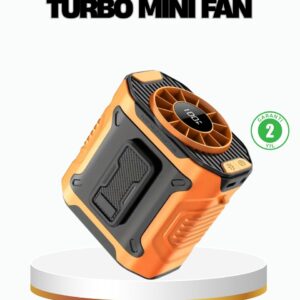 Haydiburaya 80 Turbo Mini Taşınabilir Fan – 100 Kademeli Dijital Hız Kontrolü ve Type-C Şarj (Kopya)