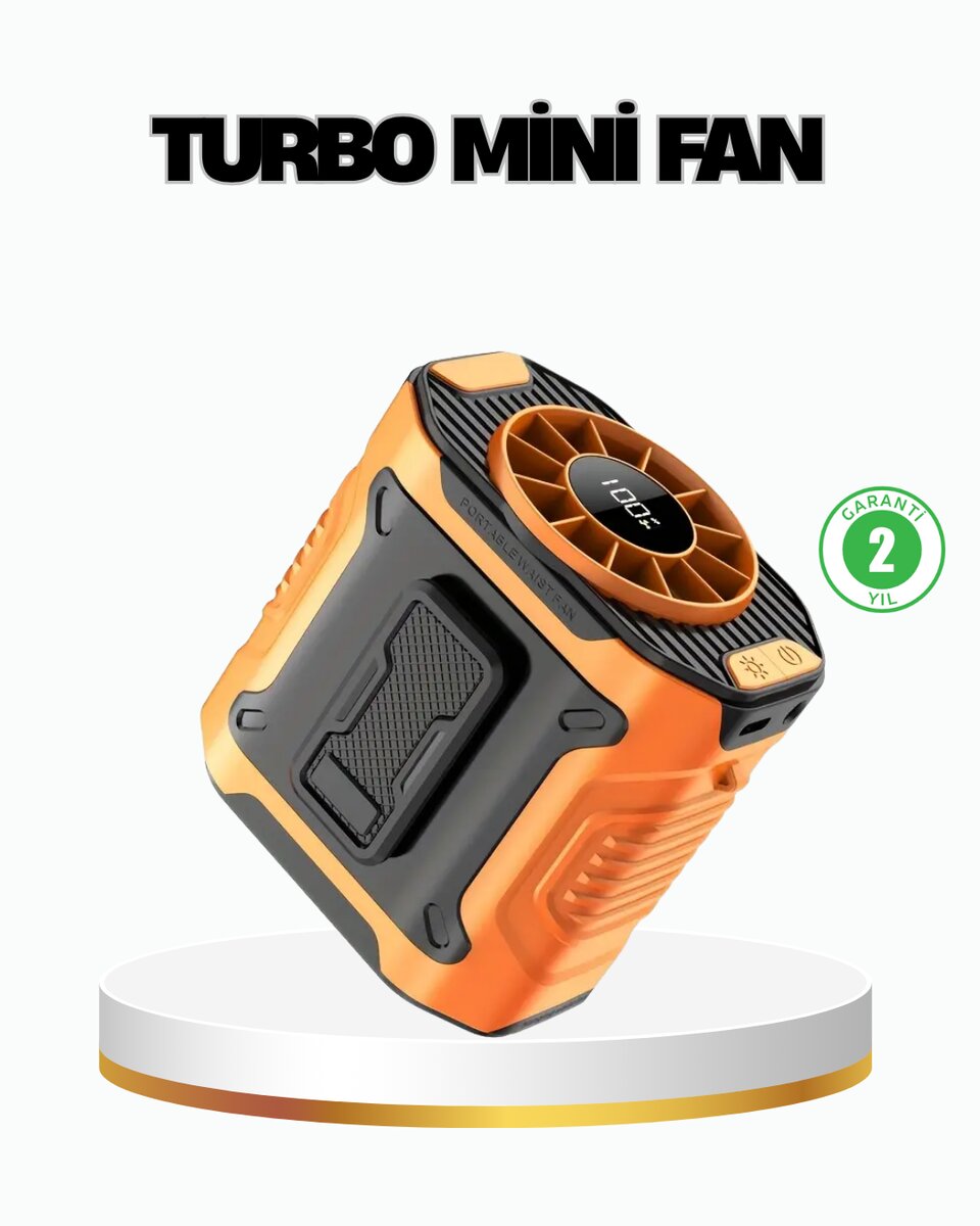 Turbo Mini Taşınabilir Fan – 100 Kademeli Dijital Hız Kontrolü ve Type-C Şarj (Kopya) 1 Turbo Mini Taşınabilir Fan – 100 Kademeli Dijital Hız Kontrolü ve Type-C Şarj (Kopya)