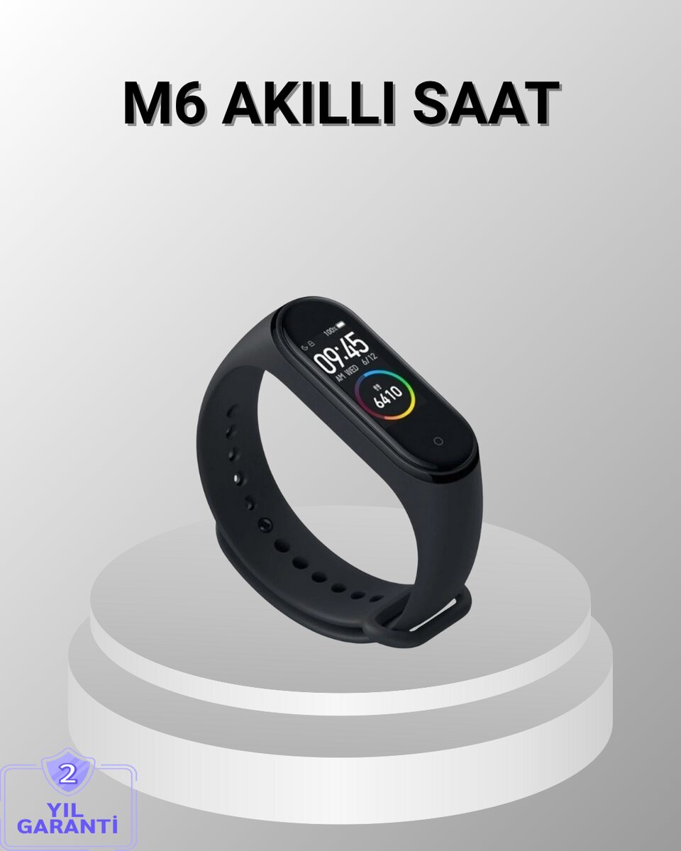Akıllı Bileklik – Adım Sayar Kalp Atış Ölçer Uyku Takipli ve Suya Dayanıklı 1 Akıllı Bileklik – Adım Sayar Kalp Atış Ölçer Uyku Takipli ve Suya Dayanıklı