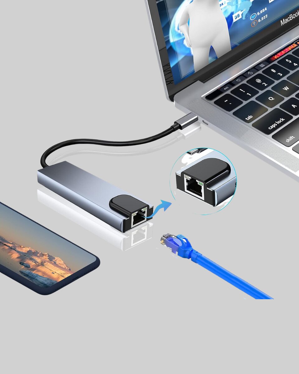 Alüminyum Kasalı MacBook USB-C Hub – 4K HDMI USB 3.0 SD/TF Kart Girişi PD Şarj Desteği 3 Alüminyum Kasalı MacBook USB-C Hub – 4K HDMI USB 3.0 SD/TF Kart Girişi PD Şarj Desteği - Görsel 3