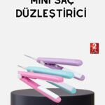 Seyahat Tipi Mini Saç Düzleştirici – Seramik Kaplama, Hızlı Isınma, Kompakt Tasarım