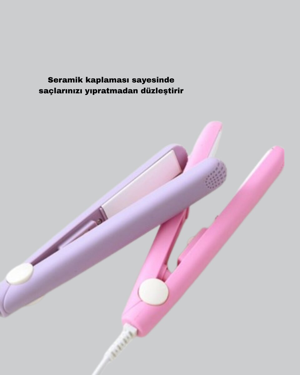 Taşınabilir Seramik Kaplama Mini Saç Düzleştirici – Seyahat ve Günlük Kullanım İçin İdeal 3 Taşınabilir Seramik Kaplama Mini Saç Düzleştirici – Seyahat ve Günlük Kullanım İçin İdeal - Görsel 3