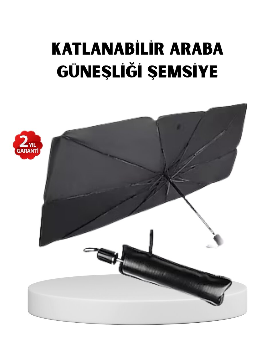 Katlanabilir Ön Cam Güneşliği Şemsiye – Her Araca Uygun Isı ve Işık Koruması 1 Katlanabilir Ön Cam Güneşliği Şemsiye – Her Araca Uygun Isı ve Işık Koruması