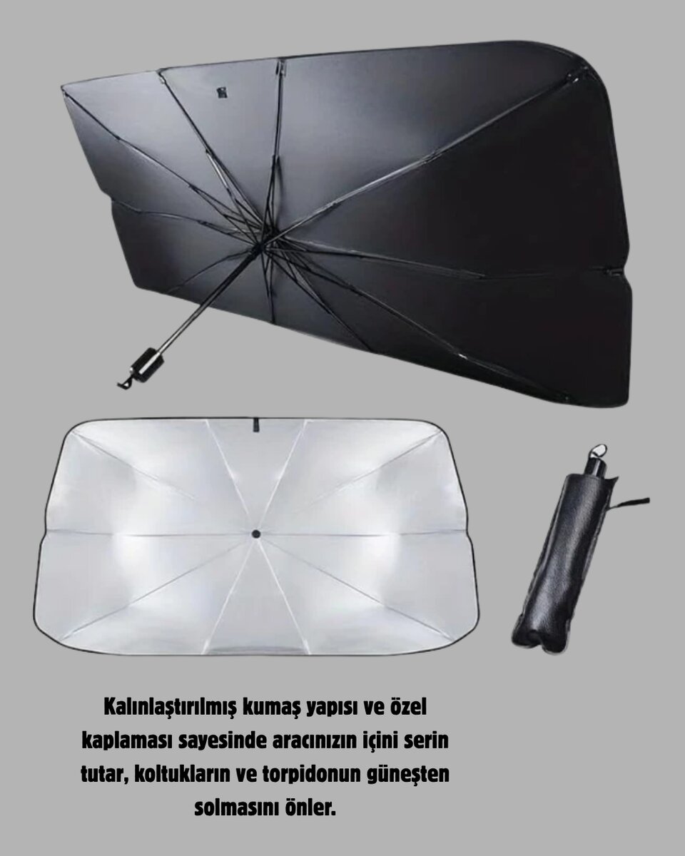 360° Ayarlanabilir Ön Cam Güneşliği – Pratik Kullanım ve Dayanıklı Yapı 3 360° Ayarlanabilir Ön Cam Güneşliği – Pratik Kullanım ve Dayanıklı Yapı - Görsel 3