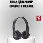 Bluetooth Kablosuz Kulaklık – Extra Bass, TF Kart, Mikrofonlu, Ayarlanabilir Ergonomik Tasarım