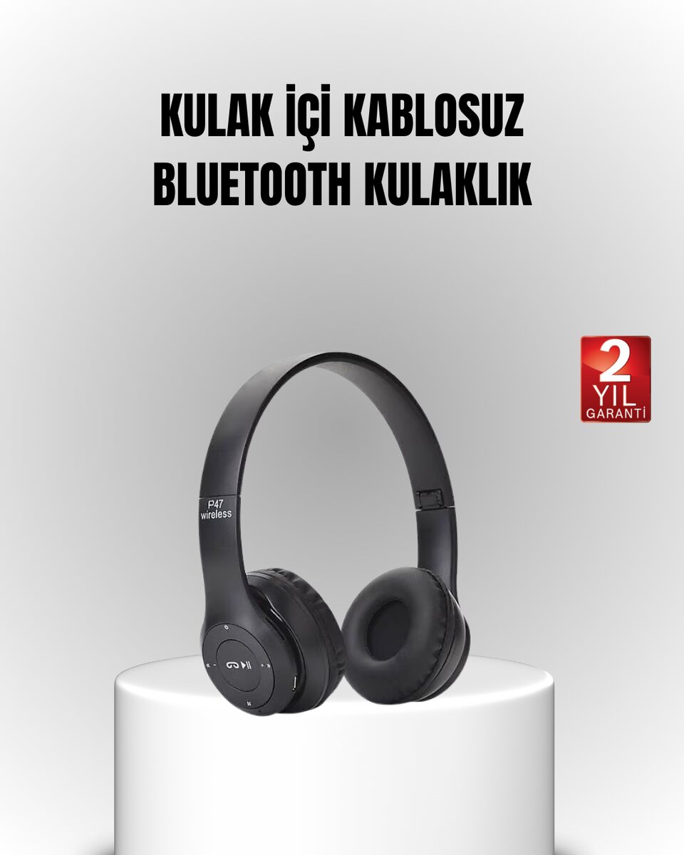 Bluetooth Kablosuz Kulaklık – Extra Bass, TF Kart, Mikrofonlu, Ayarlanabilir Ergonomik Tasarım 1 Bluetooth Kablosuz Kulaklık – Extra Bass, TF Kart, Mikrofonlu, Ayarlanabilir Ergonomik Tasarım