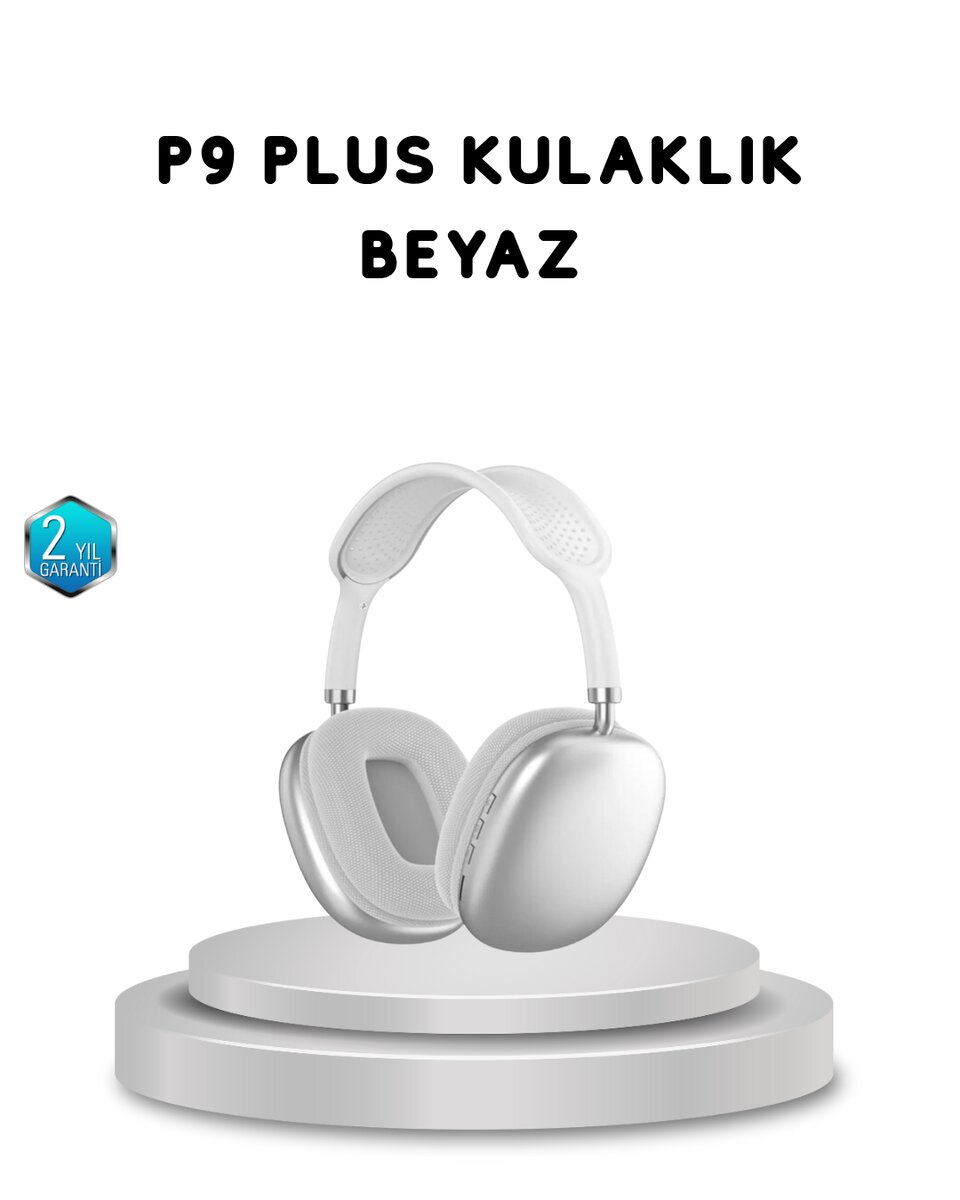 P9 Pro Plus Bluetooth Kulak Üstü Kulaklık –Gürültü Engelleme ve 5 Saat Dinleme Süresi 1 P9 Pro Plus Bluetooth Kulak Üstü Kulaklık –Gürültü Engelleme ve 5 Saat Dinleme Süresi