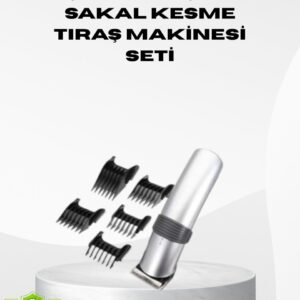 Kablosuz Profesyonel Tıraş Makinesi – Şarjlı 60 Dakika Kullanım Süreli Çelik Bıçaklı Sessiz Motor