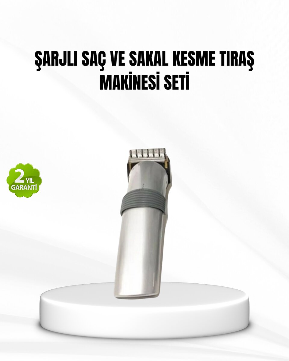 Şarjlı Saç ve Sakal Kesme Makinesi – Paslanmaz Çelik Bıçak Ayarlanabilir Başlık 1 Şarjlı Saç ve Sakal Kesme Makinesi – Paslanmaz Çelik Bıçak Ayarlanabilir Başlık