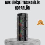 Taşınabilir Bluetooth Hoparlör Çift Sürücü Güçlü Bas HD Ses Çoklu Bağlantı