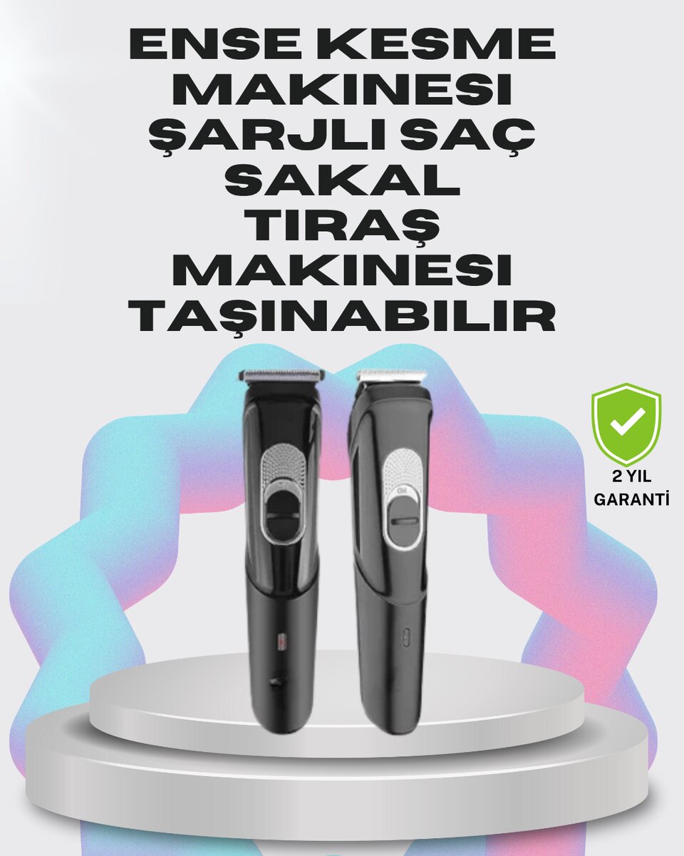 Taşınabilir Şarjlı Saç Sakal Tıraş Makinesi – 3 Taraklı Sessiz ve Ergonomik 1 Taşınabilir Şarjlı Saç Sakal Tıraş Makinesi – 3 Taraklı Sessiz ve Ergonomik