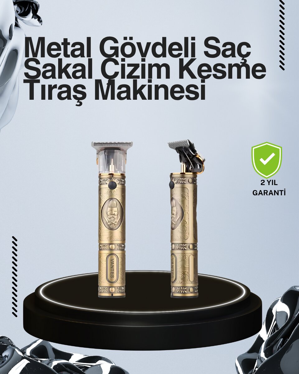 Kompakt Tasarımlı Uzun Pil Ömürlü Saç Sakal Kesme Makinesi 1 Kompakt Tasarımlı Uzun Pil Ömürlü Saç Sakal Kesme Makinesi