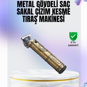 4 Kılavuz Taraklı Profesyonel Saç ve Sakal Kesme Makinesi