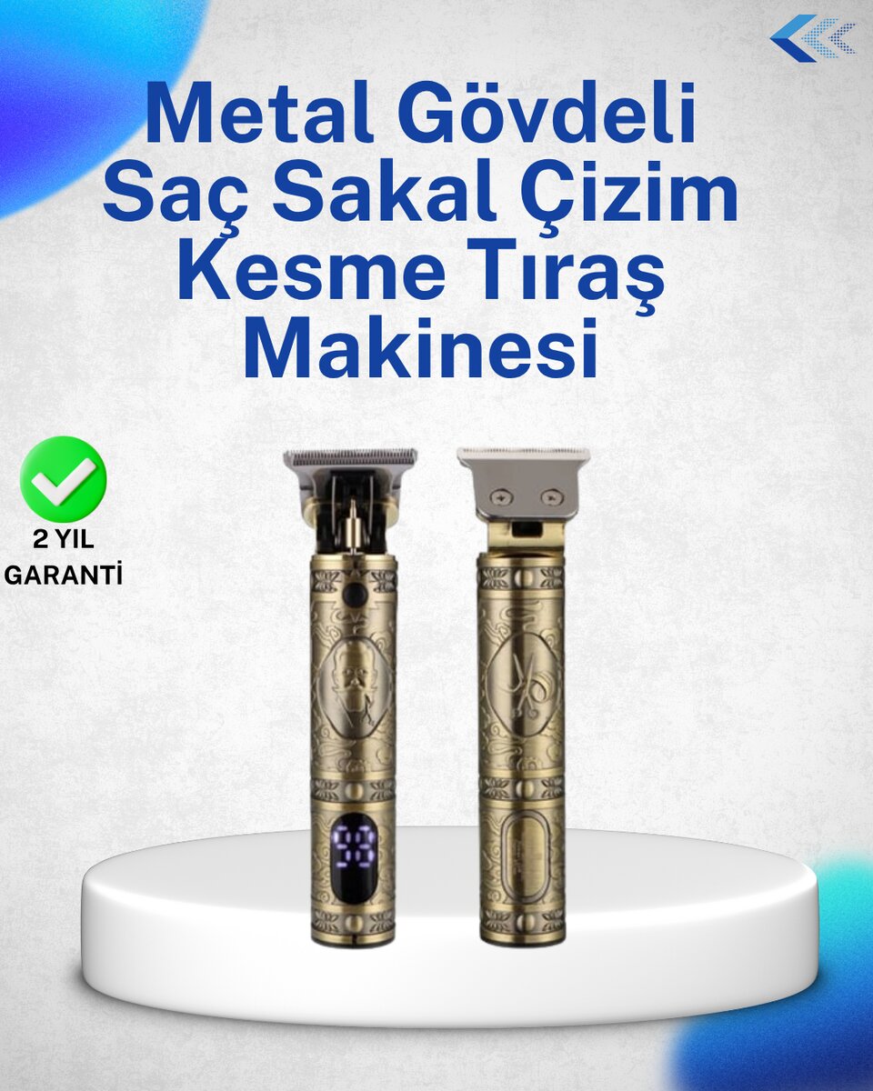 Dayanıklı Çelik Kafa ve Güçlü Motorlu Saç Sakal Makinesi 1 Dayanıklı Çelik Kafa ve Güçlü Motorlu Saç Sakal Makinesi