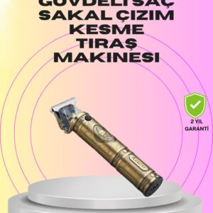 Güçlü Motorlu 4 Kılavuz Taraklı Kompakt Saç Kesme Makinesi – Uzun Pil Ömürlü