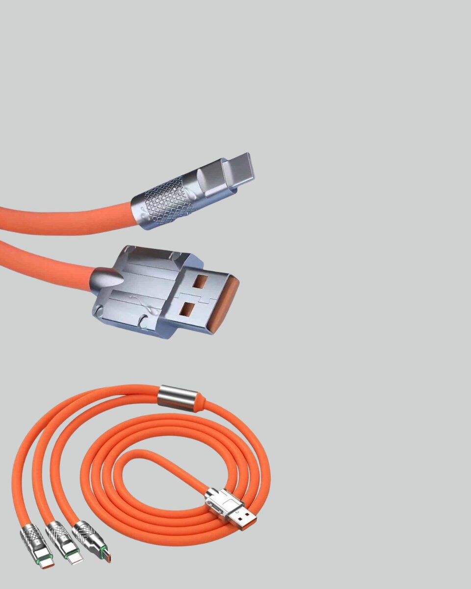 3’ü 1 Arada Kablo – 120W Hızlı Şarj ve Veri Aktarımı Özellikli 2 3’ü 1 Arada Kablo – 120W Hızlı Şarj ve Veri Aktarımı Özellikli - Görsel 2