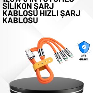 Haydiburaya 15 3’ü 1 Arada Kablo – 120W Hızlı Şarj ve Veri Aktarımı Özellikli