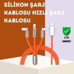 120 W Hızlı Çözüm Sunan 3'ü 1 USB Şarj Kablosu– Sağlam Gövde