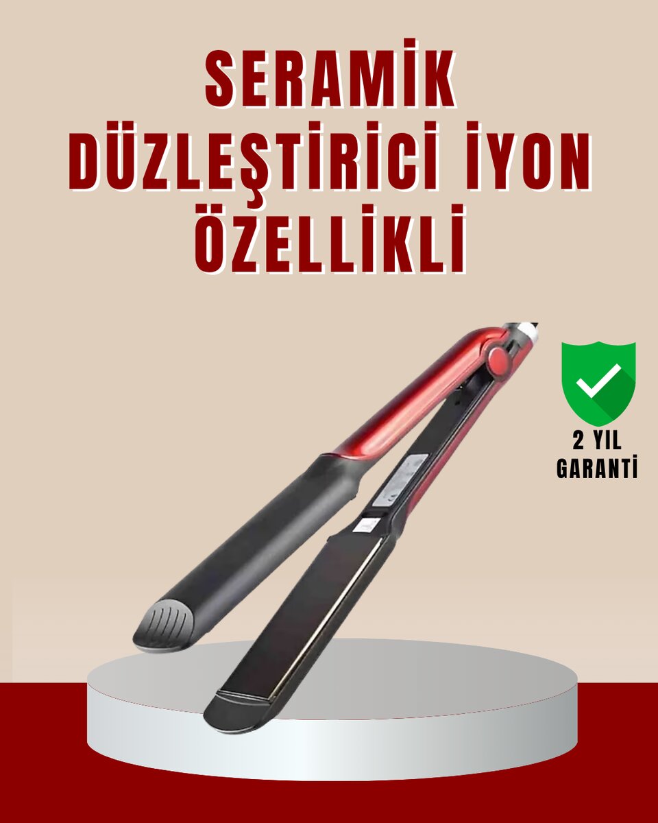 Profesyonel Saç Düzleştirici – 360° Döner Kablo ve Kompakt Tasarım 1 Profesyonel Saç Düzleştirici – 360° Döner Kablo ve Kompakt Tasarım