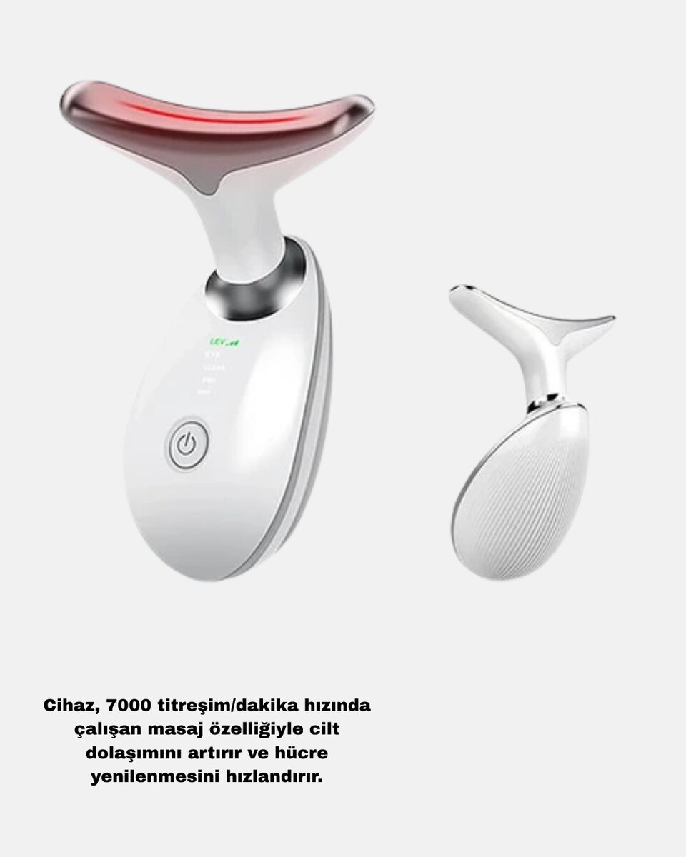 Kablosuz Şarjlı Yüz Sıkılaştırıcı Cihaz EMS Mikro Akım Anti-Aging Masaj Aleti 3 Kablosuz Şarjlı Yüz Sıkılaştırıcı Cihaz EMS Mikro Akım Anti-Aging Masaj Aleti - Görsel 3
